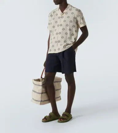 Orlebar Brown Marne cotton-blend jacquard bowling shirt | Thumbnail 4