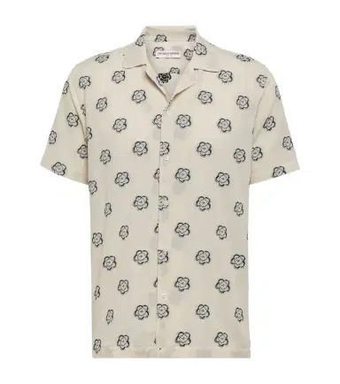 Orlebar Brown Marne cotton-blend jacquard bowling shirt | Thumbnail 1
