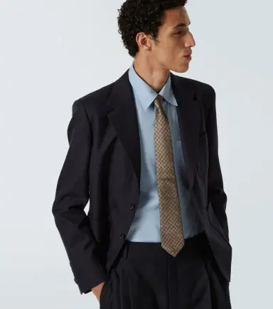 Gucci GG silk jacquard tie | Thumbnail 2
