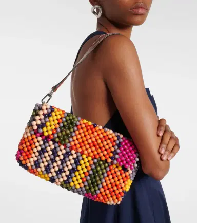Staud Timmy Small beaded shoulder bag | Thumbnail 4 Staud Timmy Small beaded shoulder bag | Thumbnail 4