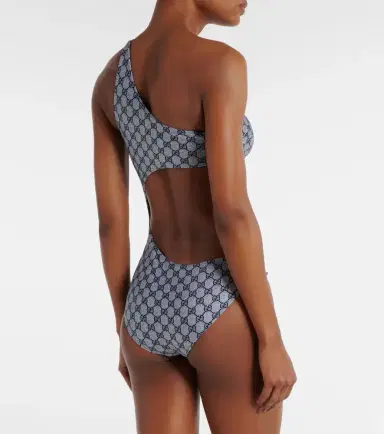Gucci GG cutout one-shoulder swimsuit | Thumbnail 2