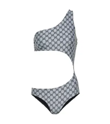 Gucci GG cutout one-shoulder swimsuit | Thumbnail 1
