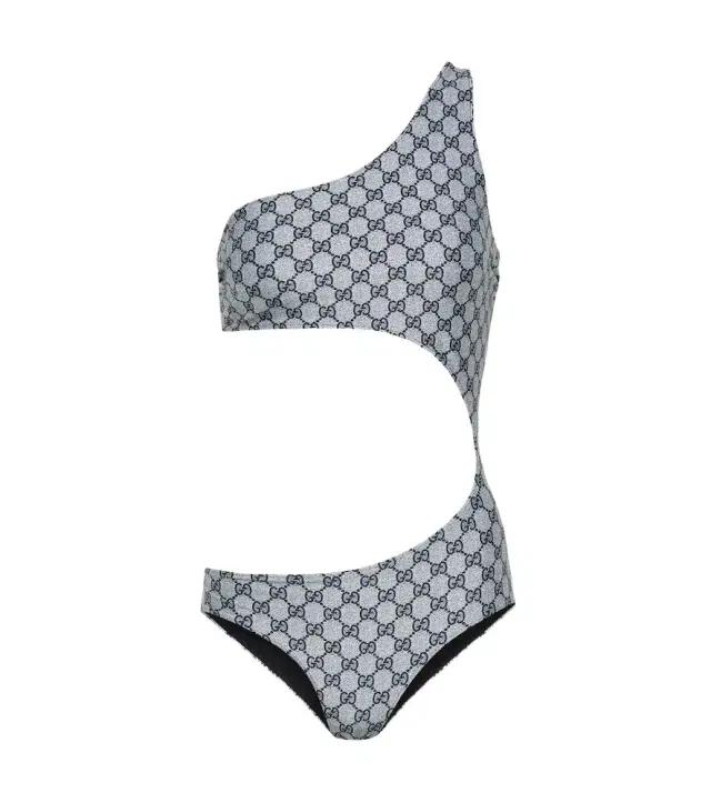Gucci GG cutout one-shoulder swimsuit