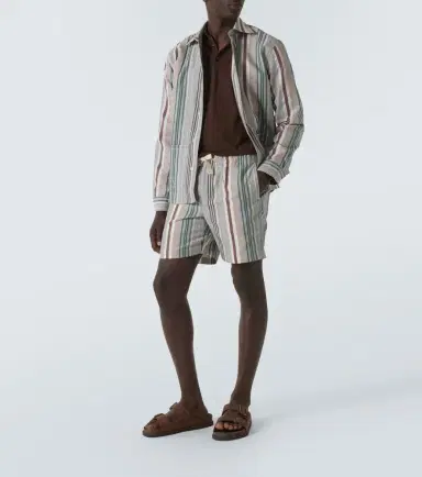 Orlebar Brown Barkley striped cotton shirt | Thumbnail 2