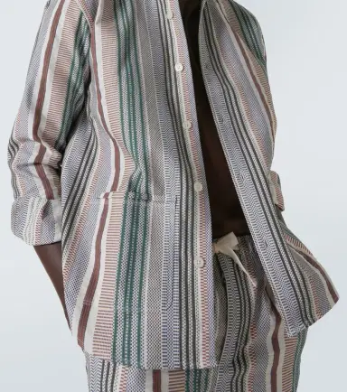 Orlebar Brown Barkley striped cotton shirt | Thumbnail 3