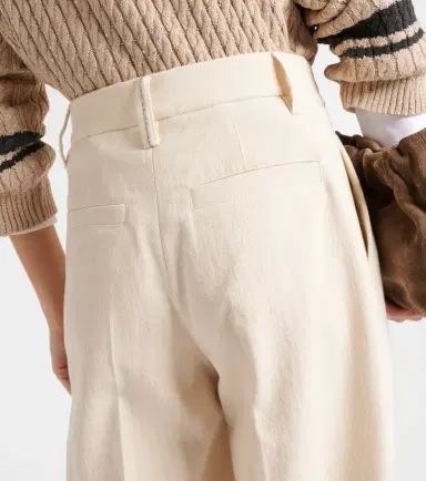 Brunello Cucinelli Gabardine high-rise straight pants | Thumbnail 4