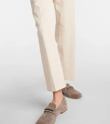 Brunello Cucinelli Gabardine high-rise straight pants | Thumbnail 6