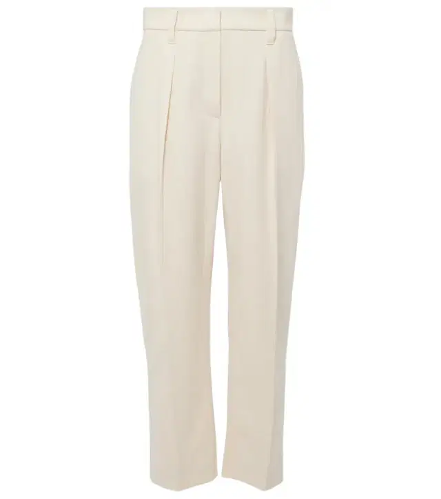Brunello Cucinelli Gabardine high-rise straight pants