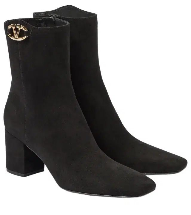 Valentino Garavani VLogo The Bold Edition suede booties