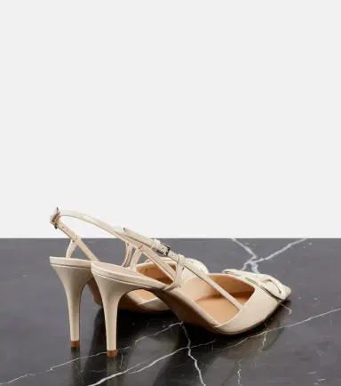 Valentino Garavani VLogo Signature patent leather slingback pumps | Thumbnail 4
