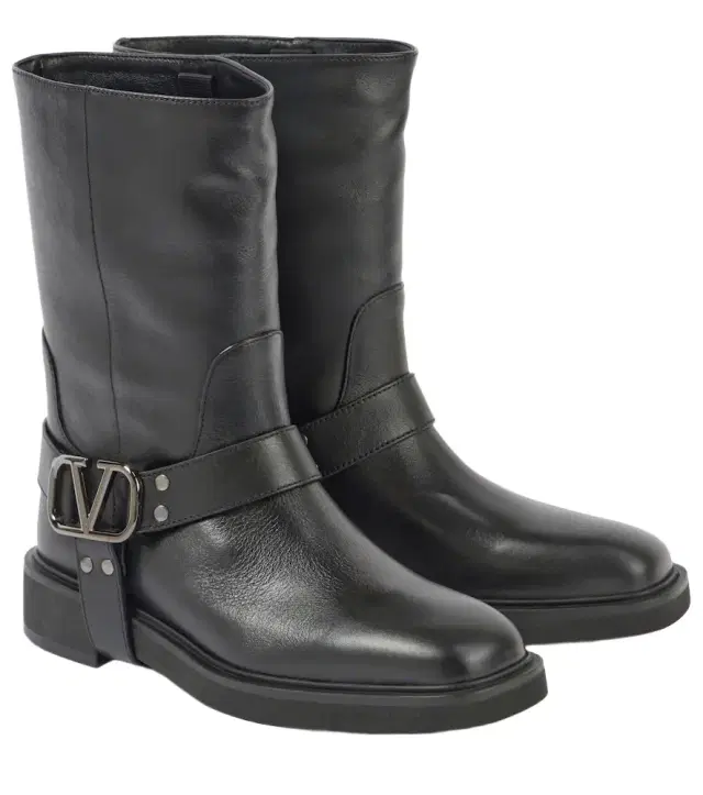 Valentino Garavani VLogo Signature leather biker boots