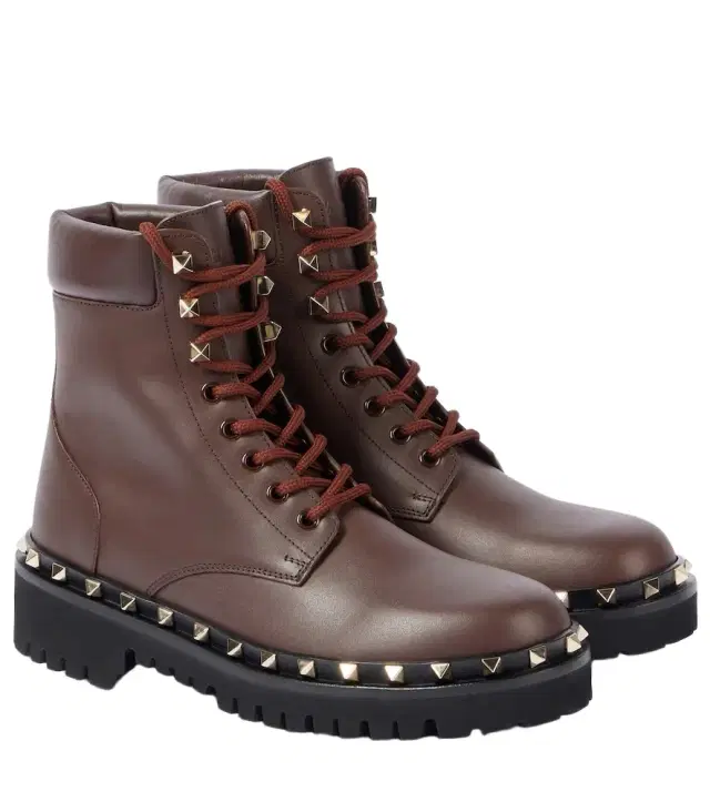 Valentino Garavani Rockstud leather combat boots
