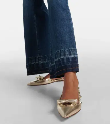Valentino Garavani Rockstud metallic leather slingback flats | Thumbnail 7 Valentino Garavani Rockstud metallic leather slingback flats | Thumbnail 7