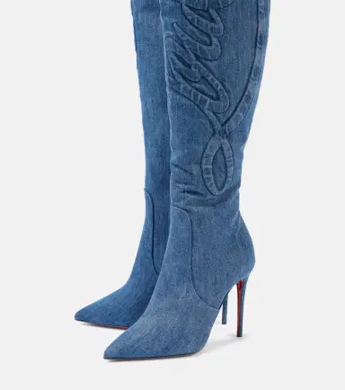 Christian Louboutin Kate Botta Alta 100 denim over-the-knee boots | Thumbnail 2 Christian Louboutin Kate Botta Alta 100 denim over-the-knee boots | Thumbnail 2
