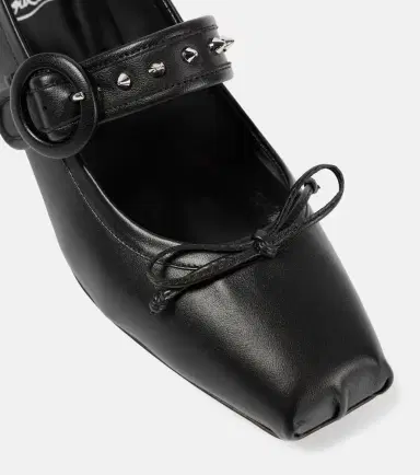 Christian Louboutin Mamastrapita Spikes leather Mary Jane flats | Thumbnail 2