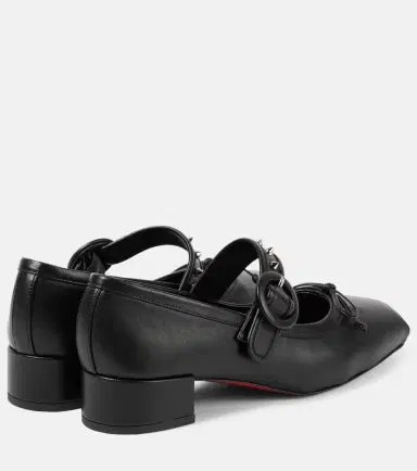 Christian Louboutin Mamastrapita Spikes leather Mary Jane flats | Thumbnail 4