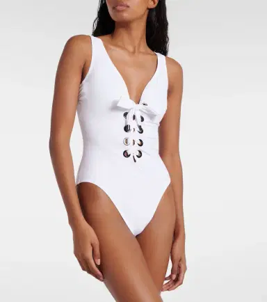 Karla Colletto Lucy lace-up swimsuit | Thumbnail 2