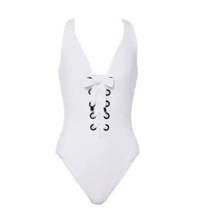 Karla Colletto Lucy lace-up swimsuit | Thumbnail 1