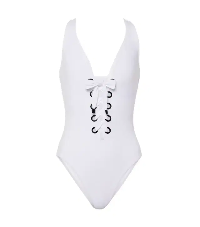Karla Colletto Lucy lace-up swimsuit
