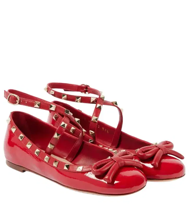 Valentino Garavani Rockstud leather ballet flats