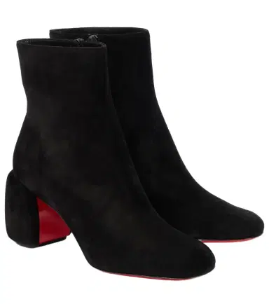 Christian Louboutin Minny Booty 70 suede ankle boots | Thumbnail 1 Christian Louboutin Minny Booty 70 suede ankle boots | Thumbnail 1