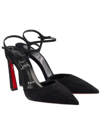 Christian Louboutin Condora Riviera 100 suede slingback pumps | Thumbnail 1