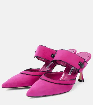 Manolo Blahnik Brontiamusa 70 suede mules | Thumbnail 4