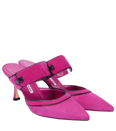 Manolo Blahnik Brontiamusa 70 suede mules | Thumbnail 1