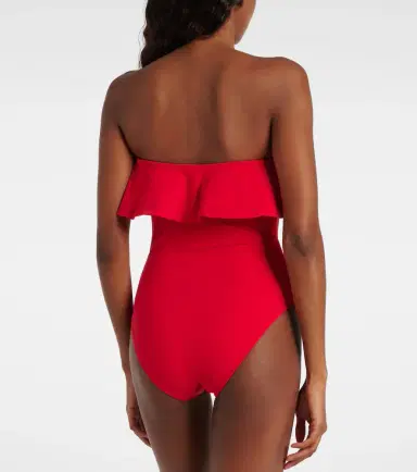 Karla Colletto Ruffled bandeau swimsuit | Thumbnail 3