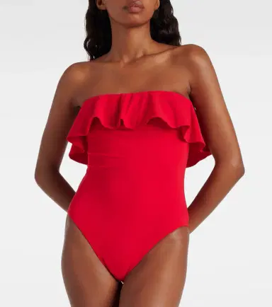 Karla Colletto Ruffled bandeau swimsuit | Thumbnail 5