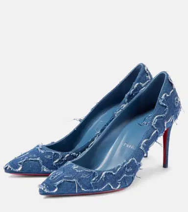 Christian Louboutin Kate 85 denim pumps | Thumbnail 3 Christian Louboutin Kate 85 denim pumps | Thumbnail 3