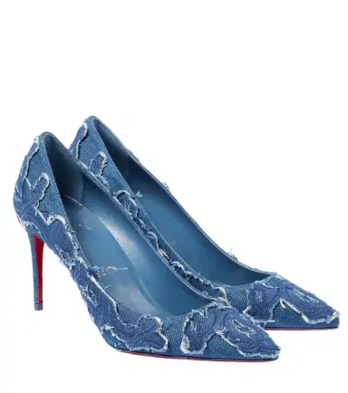 Christian Louboutin Kate 85 denim pumps | Thumbnail 1 Christian Louboutin Kate 85 denim pumps | Thumbnail 1