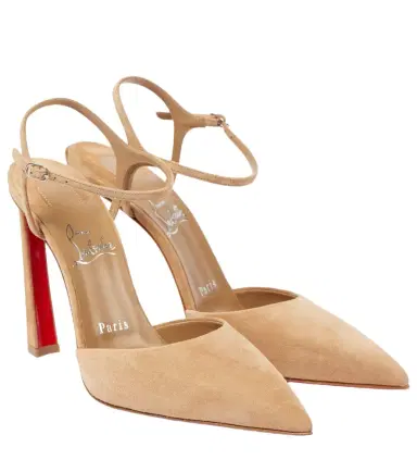 Christian Louboutin Condora Riviera 100 suede slingback pumps | Thumbnail 1