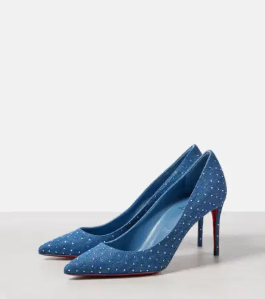 Christian Louboutin Kate 85 embellished denim pumps | Thumbnail 2 Christian Louboutin Kate 85 embellished denim pumps | Thumbnail 2