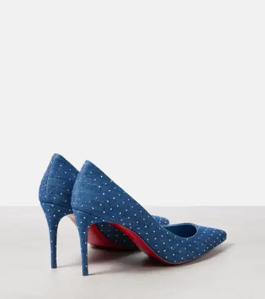 Christian Louboutin Kate 85 embellished denim pumps | Thumbnail 4 Christian Louboutin Kate 85 embellished denim pumps | Thumbnail 4