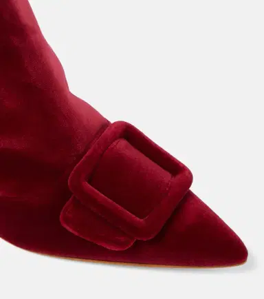 Manolo Blahnik Baylow velvet ankle boots | Thumbnail 4