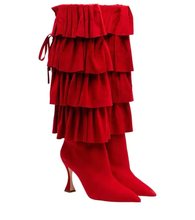 Manolo Blahnik Miralone 90 suede knee-high boots