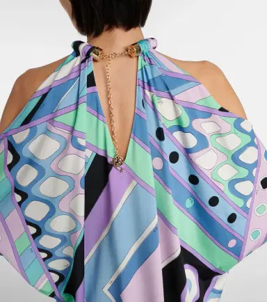Pucci Vivara-print jersey satin kaftan | Thumbnail 2