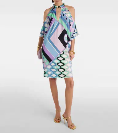 Pucci Vivara-print jersey satin kaftan | Thumbnail 4