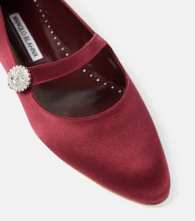 Manolo Blahnik Marijanaflat embellished Mary Jane flats | Thumbnail 2