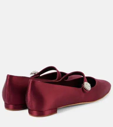 Manolo Blahnik Marijanaflat embellished Mary Jane flats | Thumbnail 3