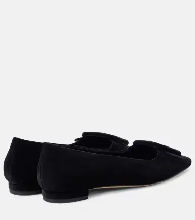 Manolo Blahnik Maysalepumpflat velvet ballet flats | Thumbnail 2