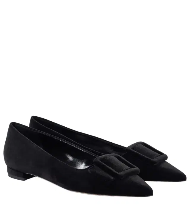 Manolo Blahnik Maysalepumpflat velvet ballet flats