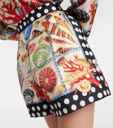 Dolce & Gabbana Capri printed silk satin shorts | Thumbnail 3