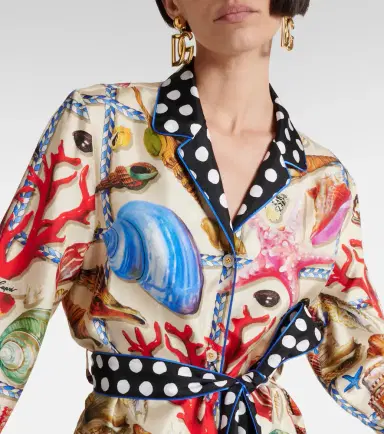 Dolce & Gabbana Capri printed silk satin shirt | Thumbnail 5 Dolce & Gabbana Capri printed silk satin shirt | Thumbnail 5