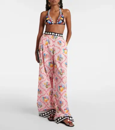Dolce & Gabbana Capri printed cotton palazzo pants | Thumbnail 4 Dolce & Gabbana Capri printed cotton palazzo pants | Thumbnail 4