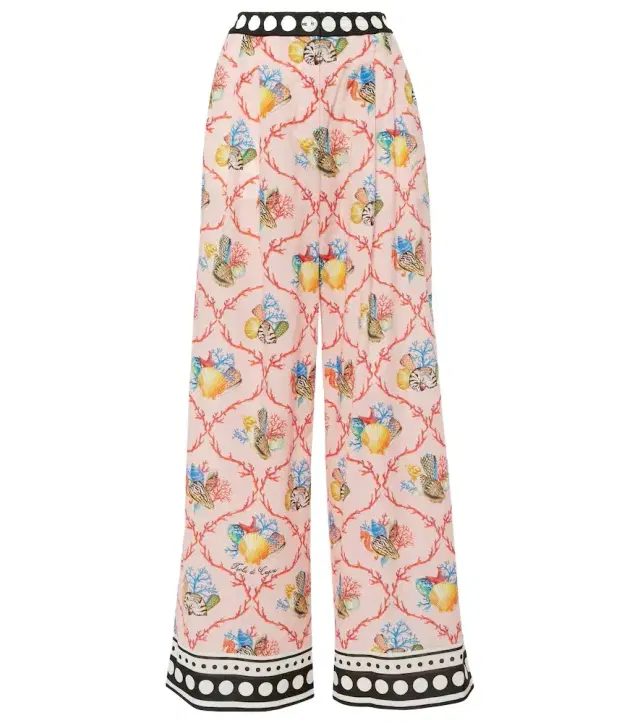 Dolce & Gabbana Capri printed cotton palazzo pants