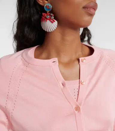 Dolce & Gabbana Capri cropped silk cardigan | Thumbnail 2