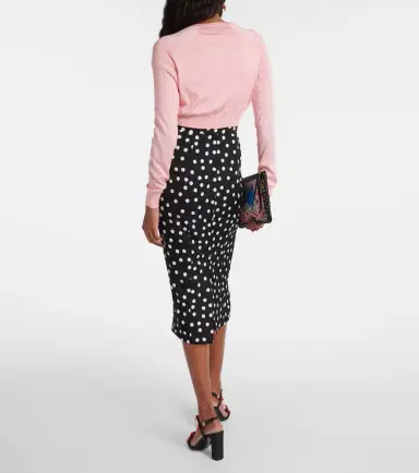 Dolce & Gabbana Capri cropped silk cardigan | Thumbnail 3