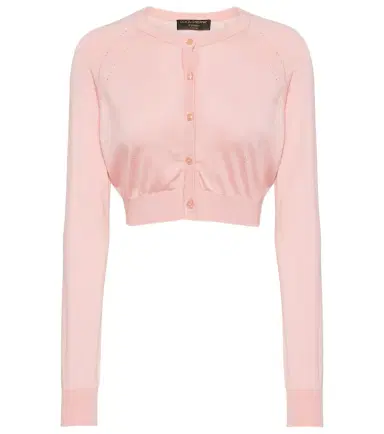 Dolce & Gabbana Capri cropped silk cardigan | Thumbnail 1